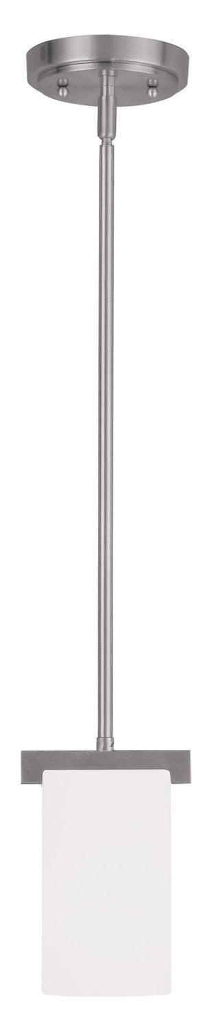 Brushed Nickel  Mini Pendant With 1 Light by Livex Lighting