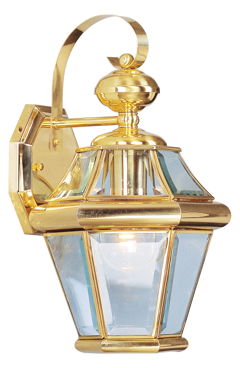 Polished Brass Wall Lantern by Livex Lighting
