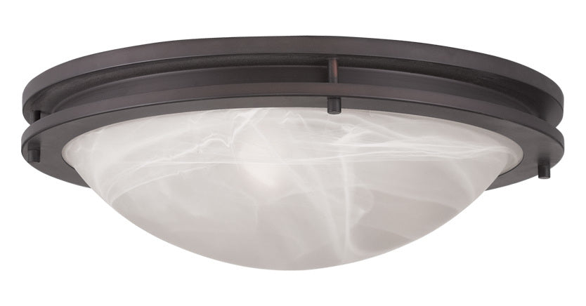 Bronze  3 Light Flush Mount Ceiling Fixture by Livex Lighting