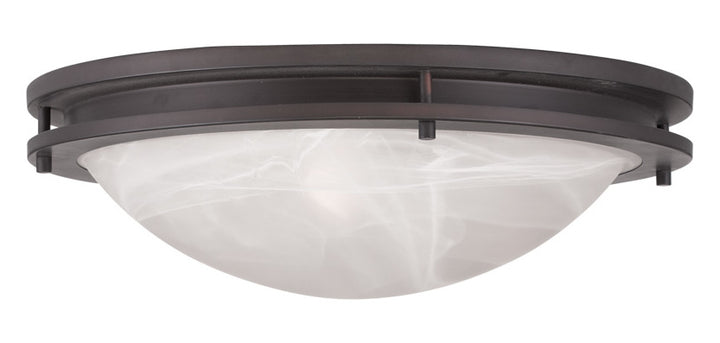 Bronze  3 Light Flush Mount Ceiling Fixture