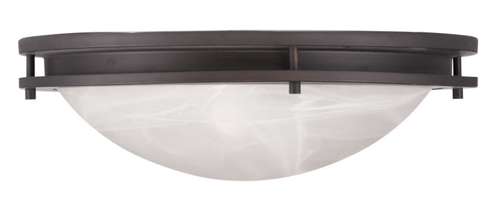 Bronze  3 Light Flush Mount Ceiling Fixture