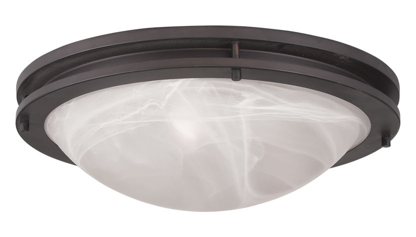 Bronze  3 Light Flush Mount Ceiling Fixture