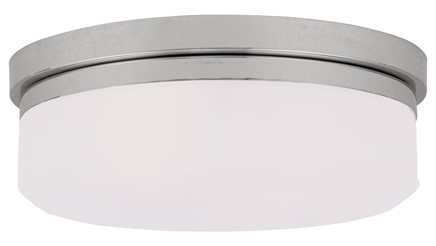 Chrome Drum Shade Flush Mount by Livex Lighting