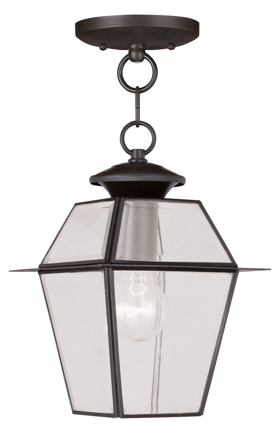 Bronze Hanging Lantern by Livex Lighting