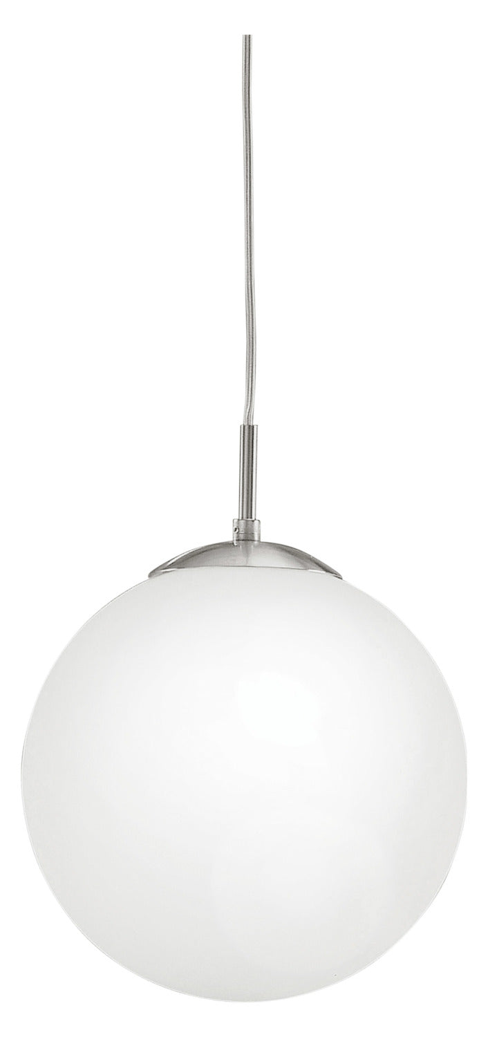 Matte Nickel  Single-Bulb Pendant by Eglo