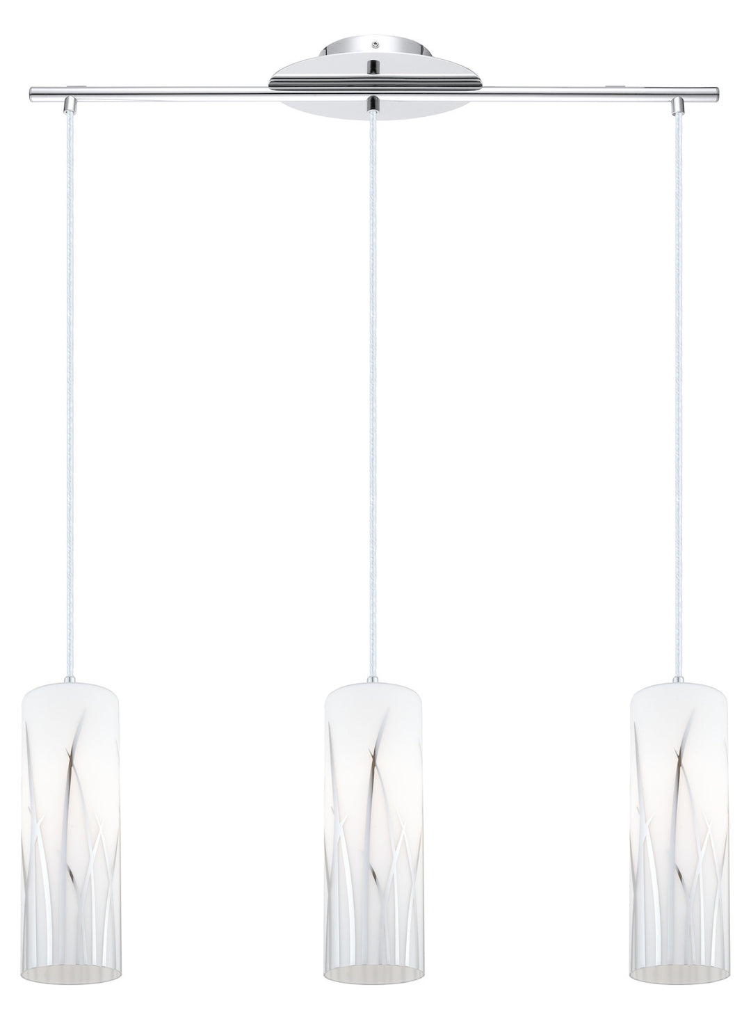 Chrome  3 Light Multi Light Pendant by Eglo