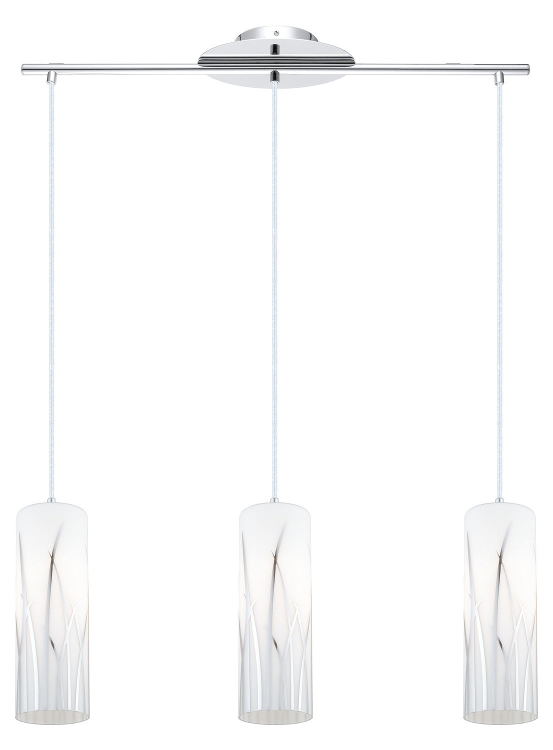 Chrome  3 Light Multi Light Pendant by Eglo