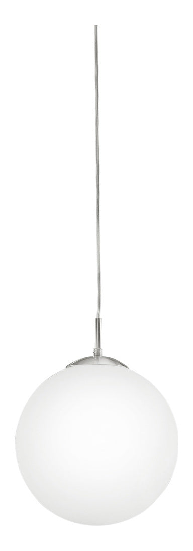 Matte Nickel  Single-Bulb Pendant by Eglo