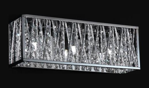 Chrome  3 Light ADA Compliant Bathroom Vanity Light with Silver Shade by Z-Lite