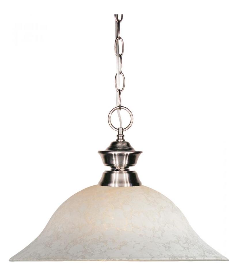 Brushed Nickel 1 Light Full Sized Pendant by Z-Lite