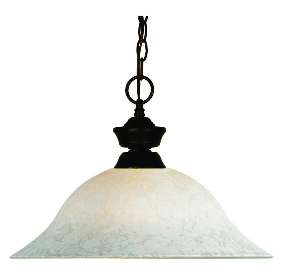 Bronze 1 Light Full Sized Pendant by Z-Lite