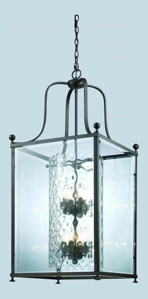Eight Light Bronze  Foyer Hall Pendant by Z-Lite