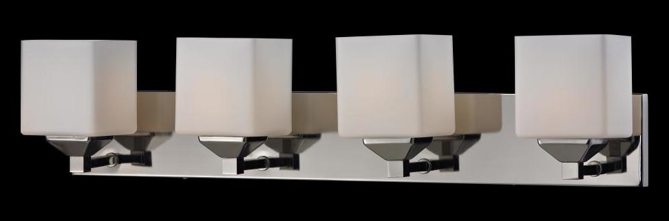 Four Light Matte Opal Glass Chrome/Matte Opal Vanity by Z-Lite