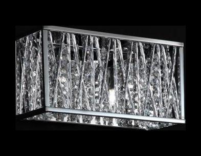 Chrome  2 Light ADA Compliant Bathroom Vanity Light with Silver Shade by Z-Lite