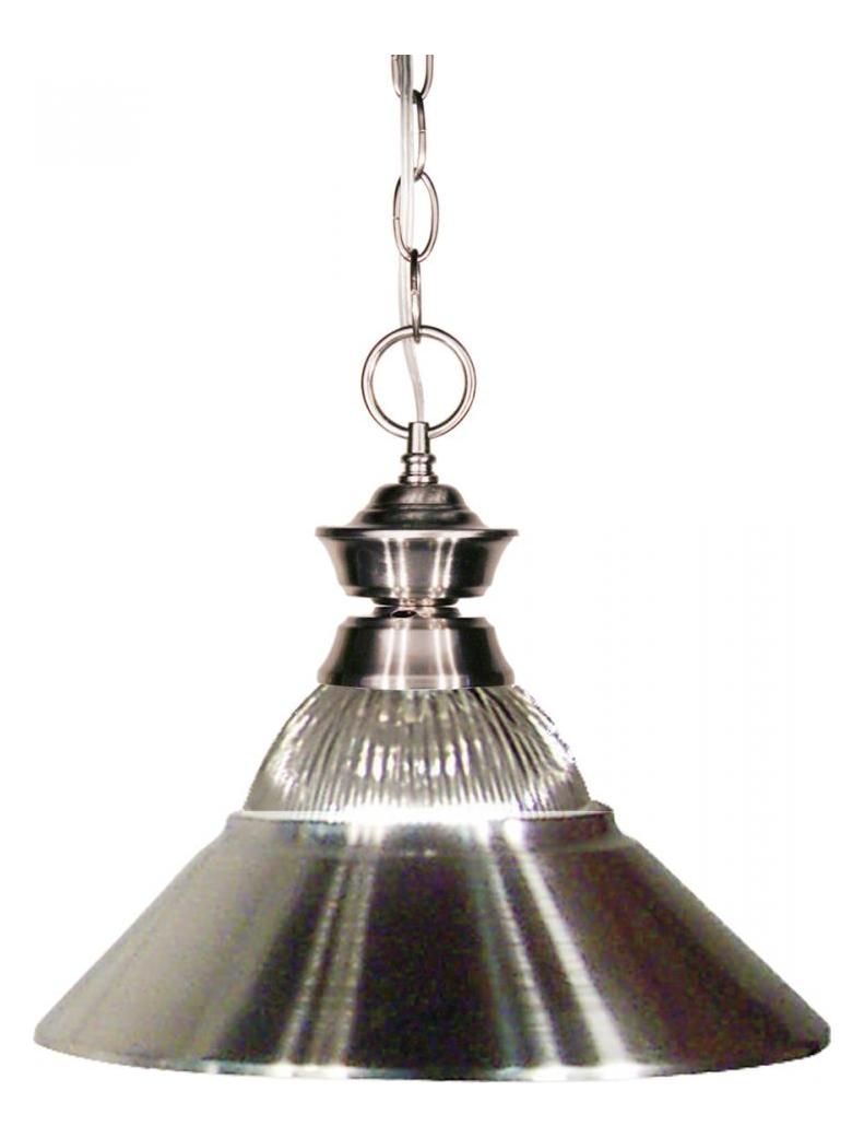 Brushed Nickel 1 Light Full Sized Pendant by Z-Lite