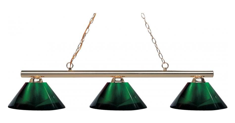 Polished Brass  3 Light Chandelier with Acrylic Shades by Z-Lite
