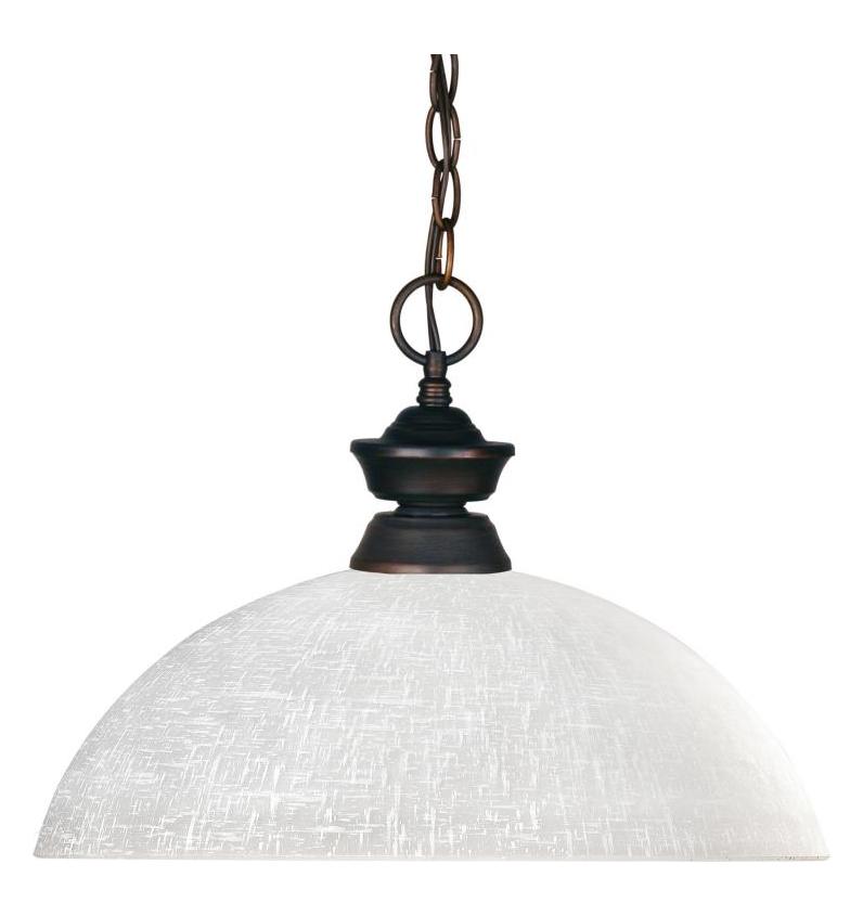 Olde Bronze  1 Light Pendant with Glass Shade by Z-Lite