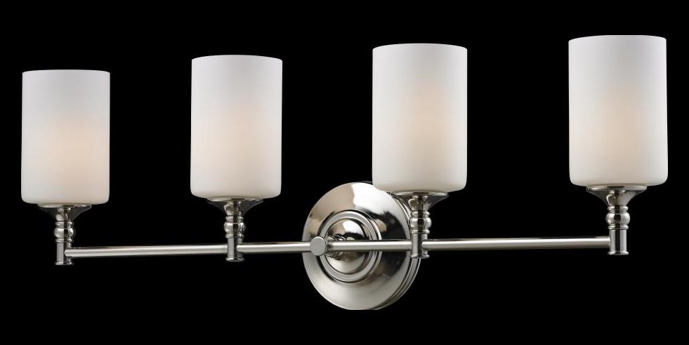 Four Light Matte Opal Glass Chrome/Matte Opal Vanity by Z-Lite