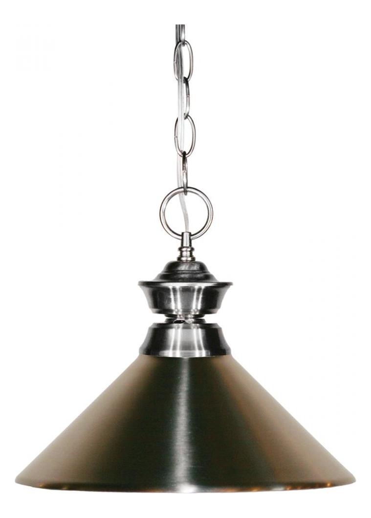 Brushed Nickel 1 Light Full Sized Pendant by Z-Lite