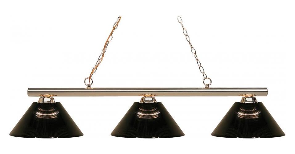 Polished Brass  3 Light Chandelier with Smoke Shade by Z-Lite