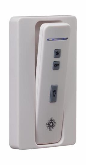 White Hand Held Remote Control Transmitter/Receiver With Holster by VC Fan Collection