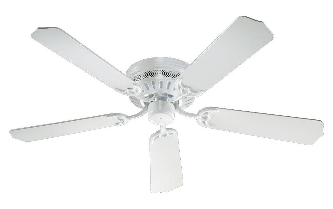 White Hugger Ceiling Fan by Quorum