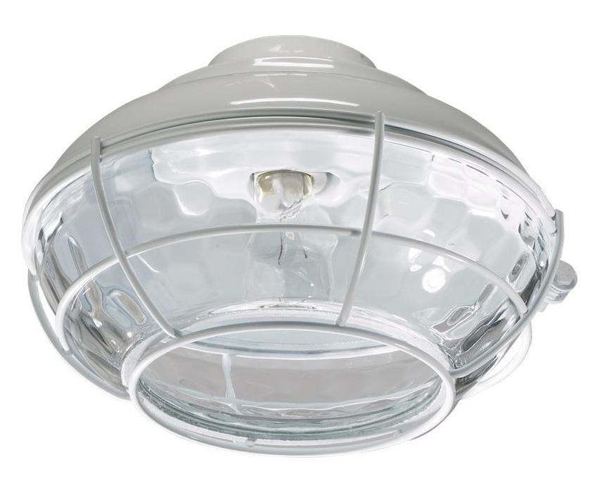 One Light White Fan Light Kit by Quorum