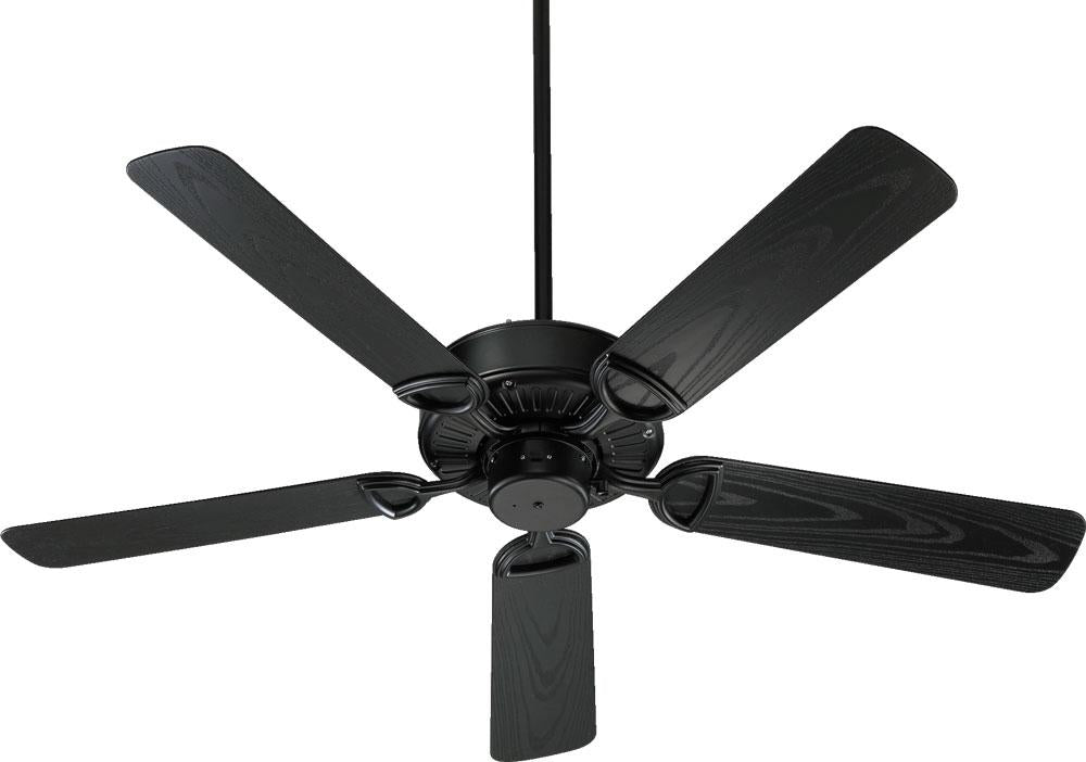 Matte Black Outdoor Fan by Quorum