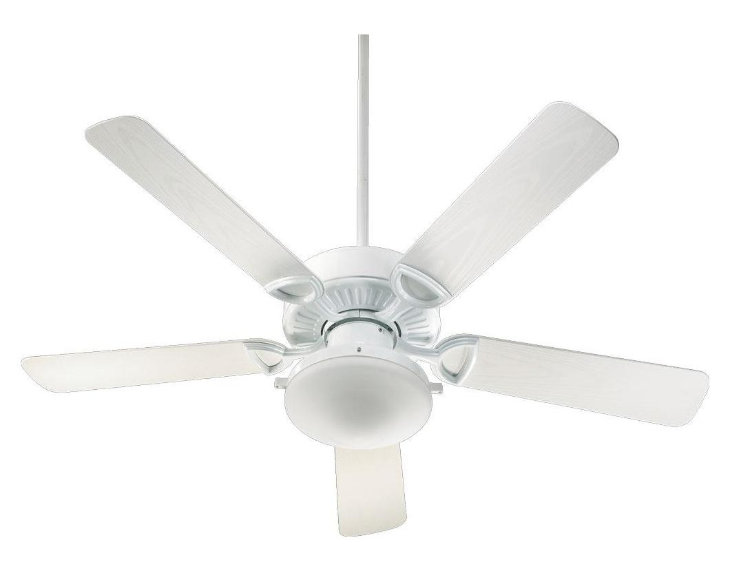 Two Light White Outdoor Fan
