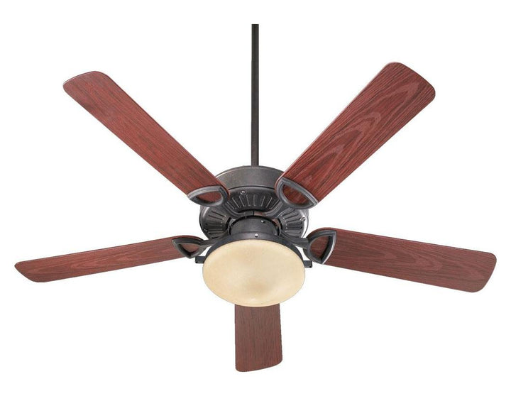 Two Light Toasted Sienna Outdoor Fan