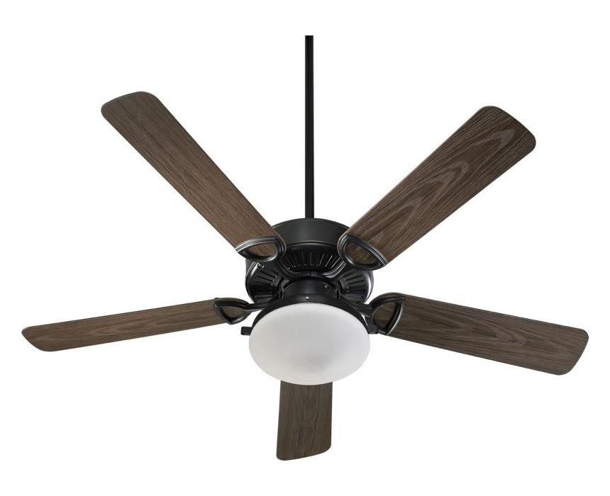 Two Light Old World Outdoor Fan by Quorum