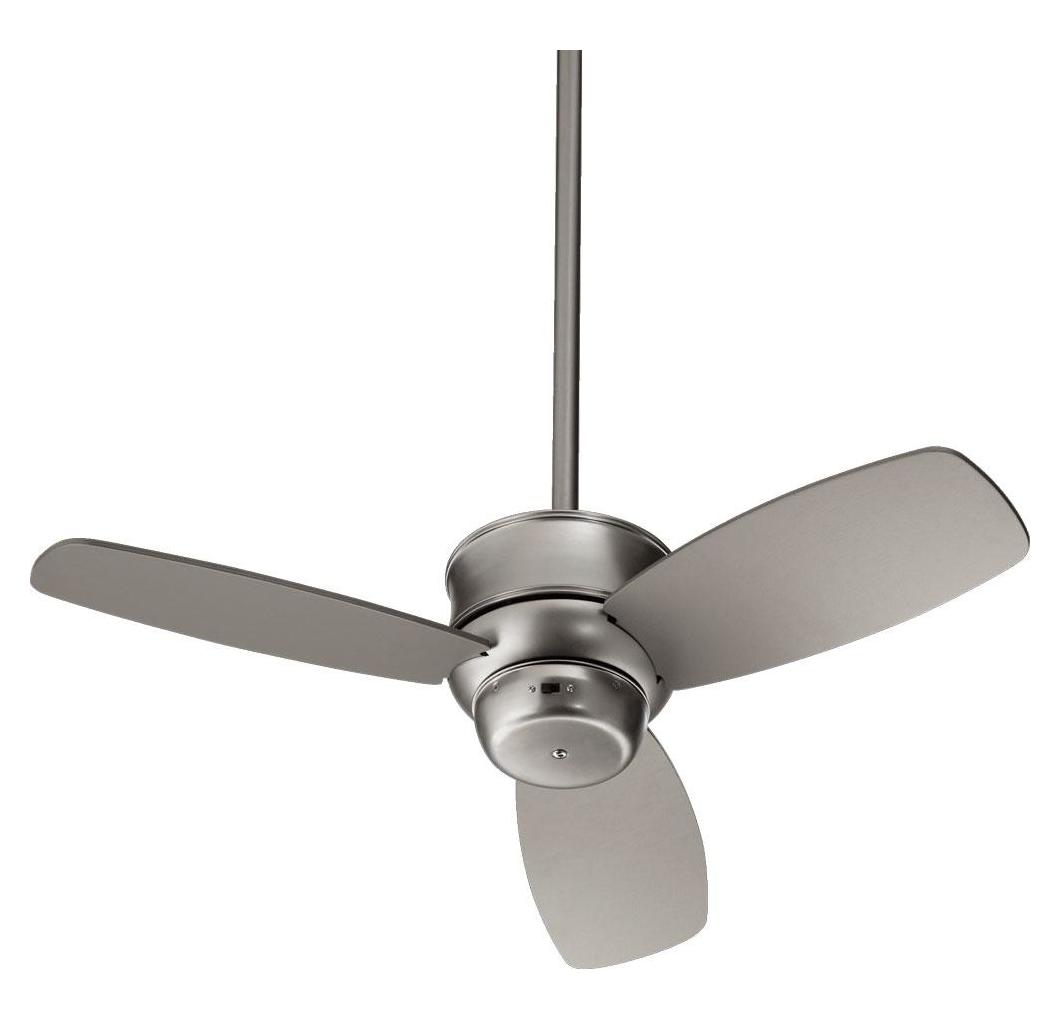 Satin Nickel Ceiling Fan by Quorum