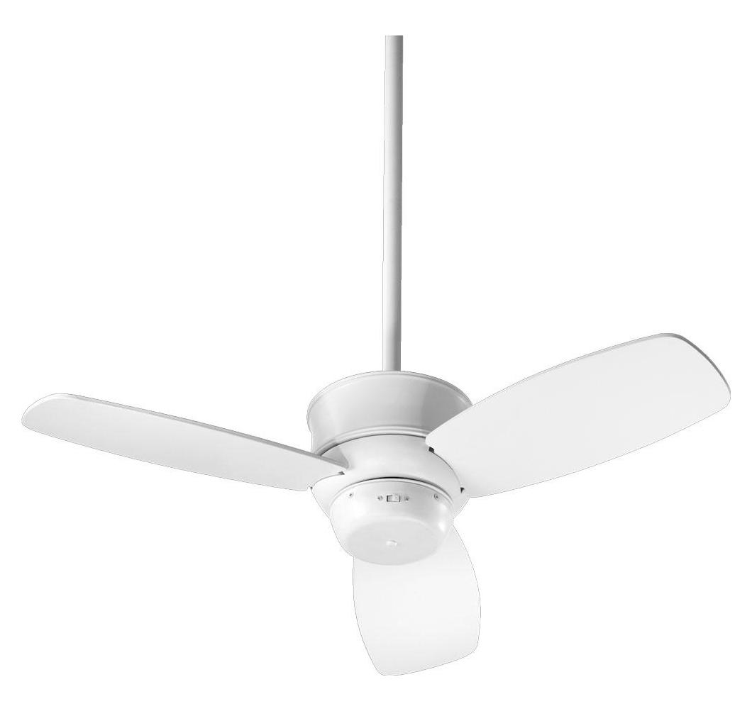 Studio White Ceiling Fan by Quorum