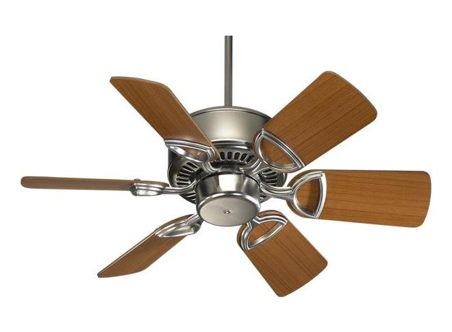 Satin Nickel Ceiling Fan by Quorum