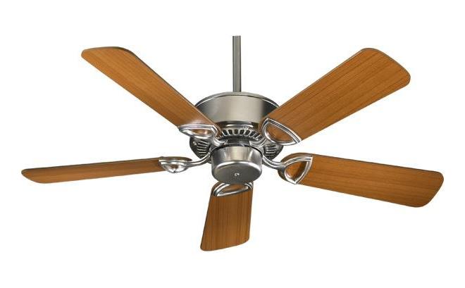 Satin Nickel Ceiling Fan by Quorum