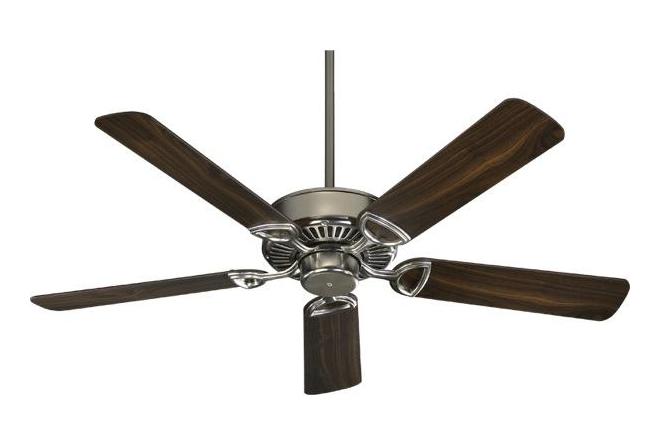 Satin Nickel Ceiling Fan by Quorum