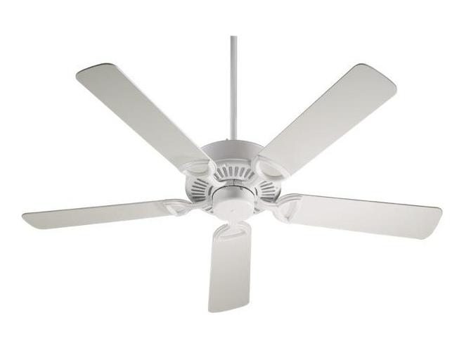 Studio White Ceiling Fan by Quorum