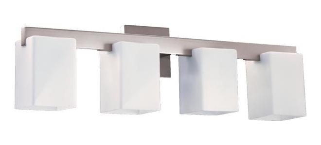 Four Light Satin Nickel Vanity by Quorum