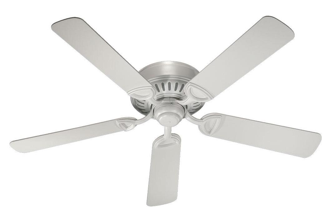 Studio White Ceiling Fan by Quorum