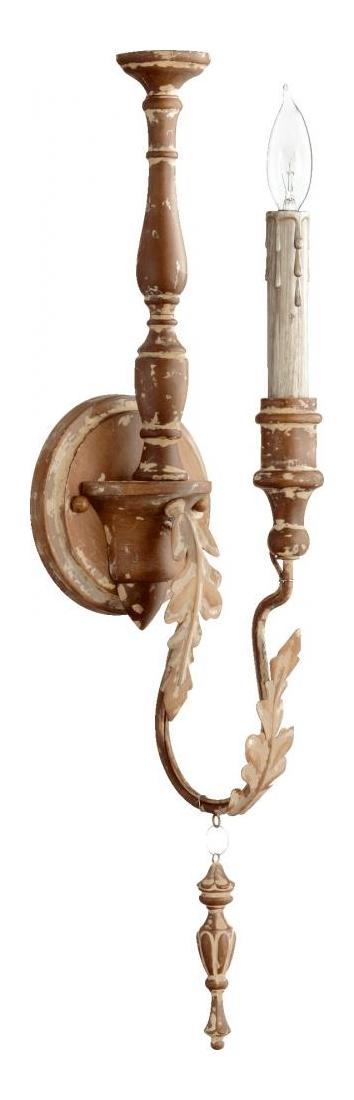 One Light French Umber Wall Light by Quorum