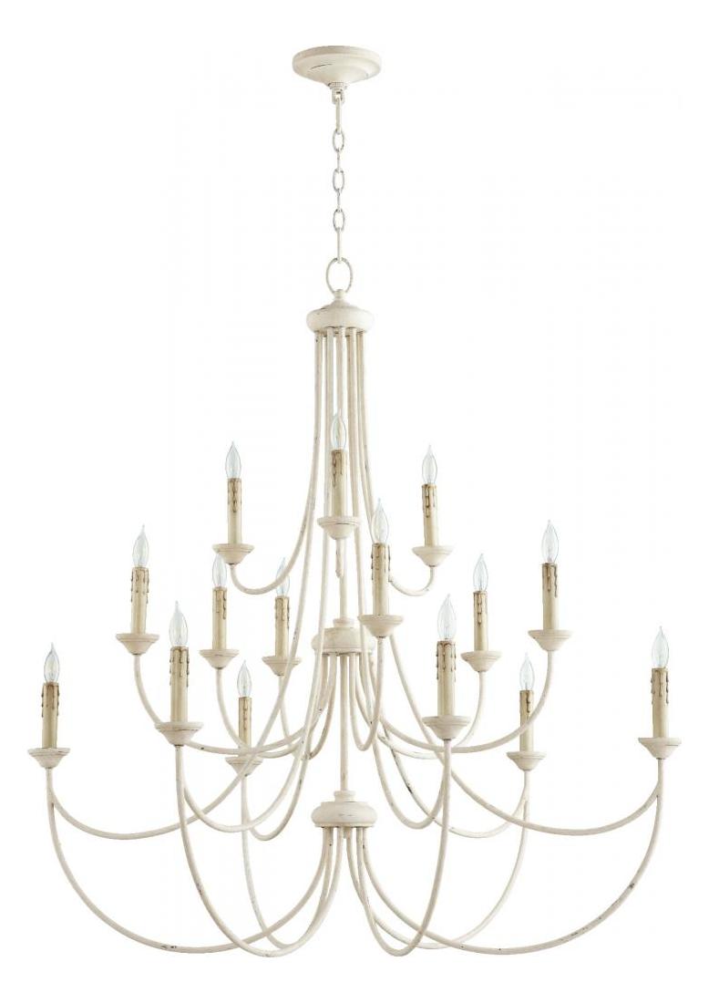 Fifteen Light Persian White Up Chandelier by Quorum