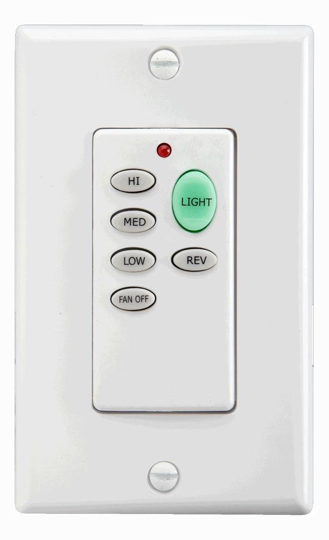 White And Ivory Fan Wall Mount Control by Quorum