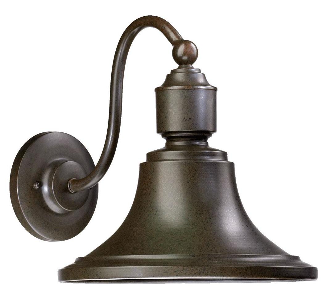 One Light Oiled Bronze Outdoor Wall Light by Quorum