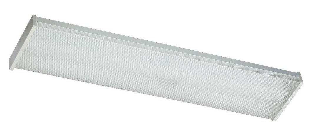 Two Light White Clear Glass Fluorescent Undercabinet Light by Quorum