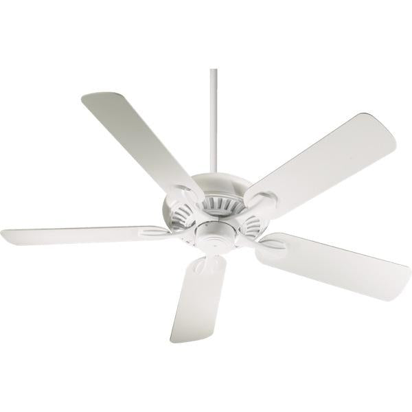 Studio White Ceiling Fan by Quorum