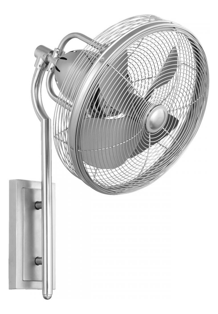 Satin Nickel Wall Fan by Quorum