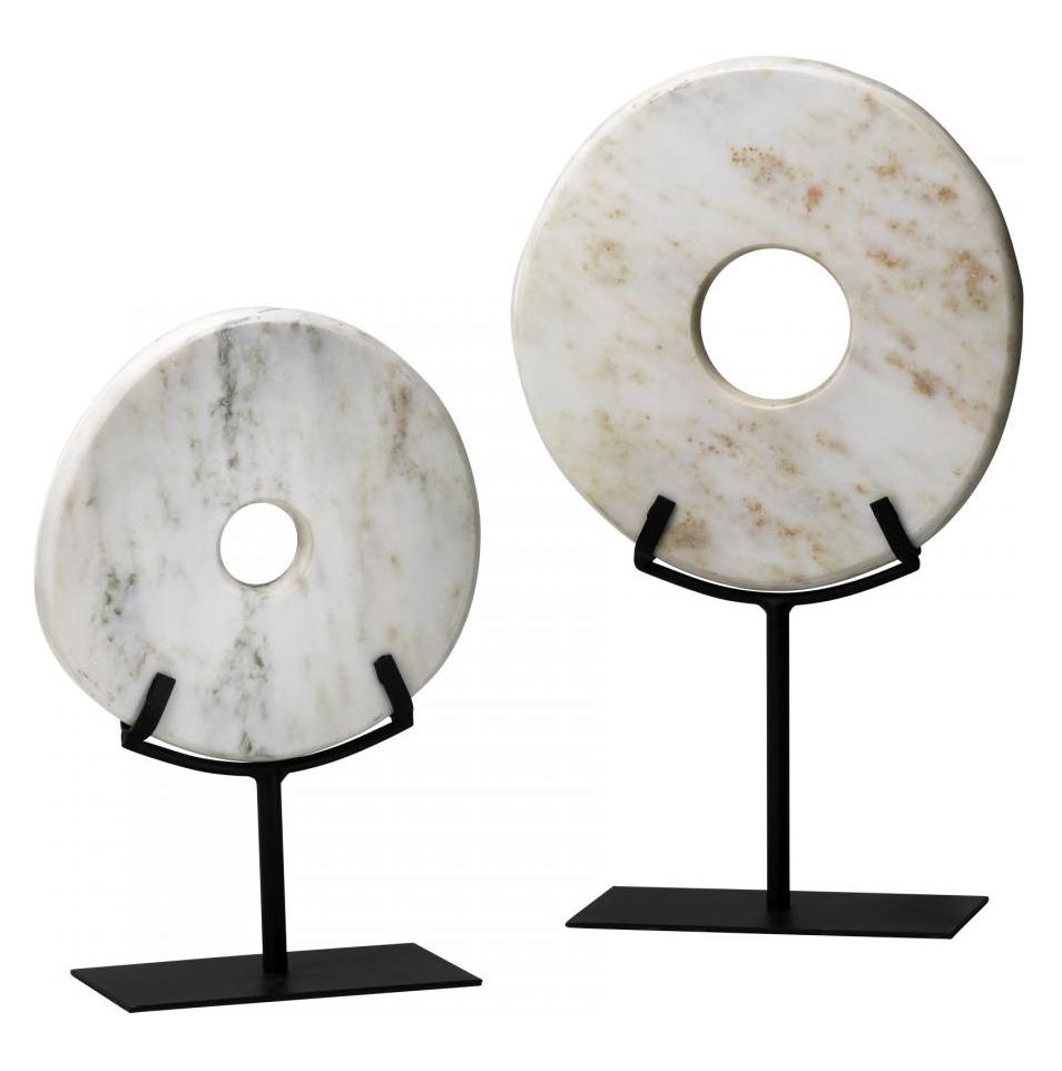 White 17.25in. Large White Disk On Stand by Cyan Designs