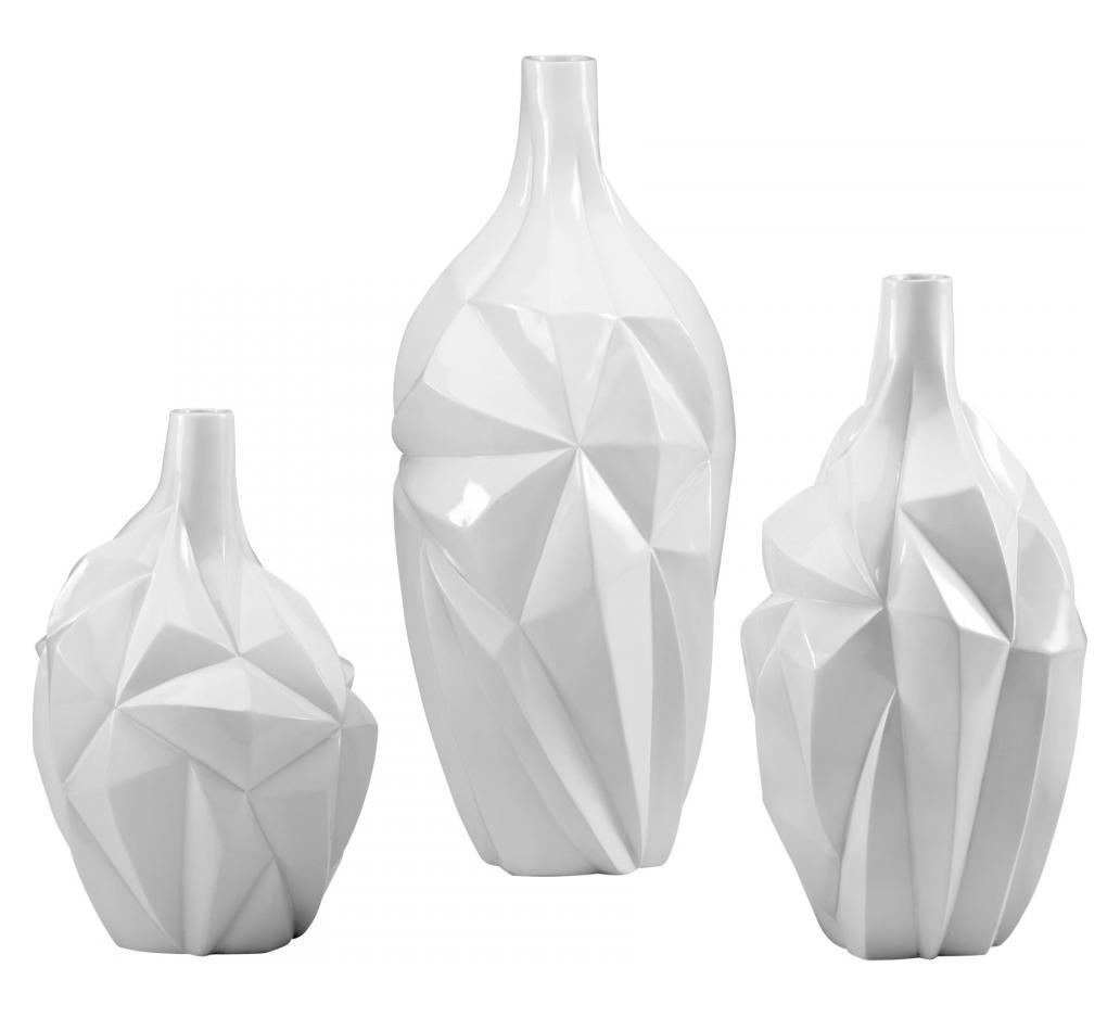 Gloss White Glaze 21in. Large  Vase by Cyan Designs