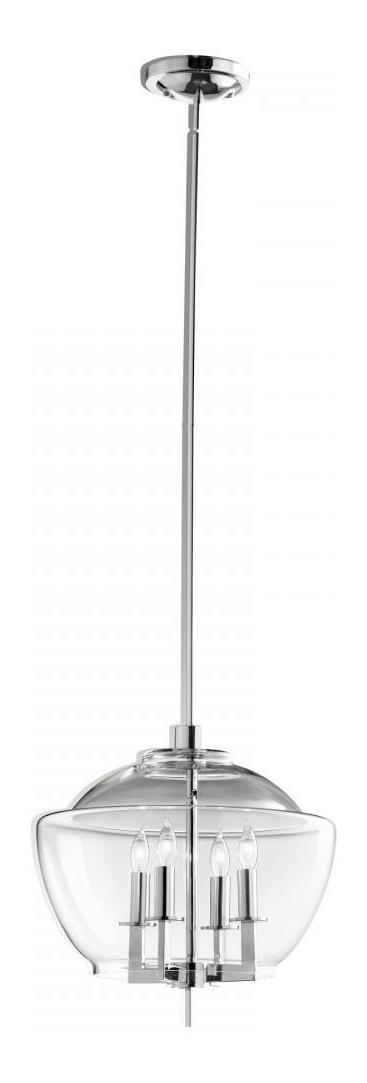 Chrome  4 Light Full Size Pendant by Cyan Designs
