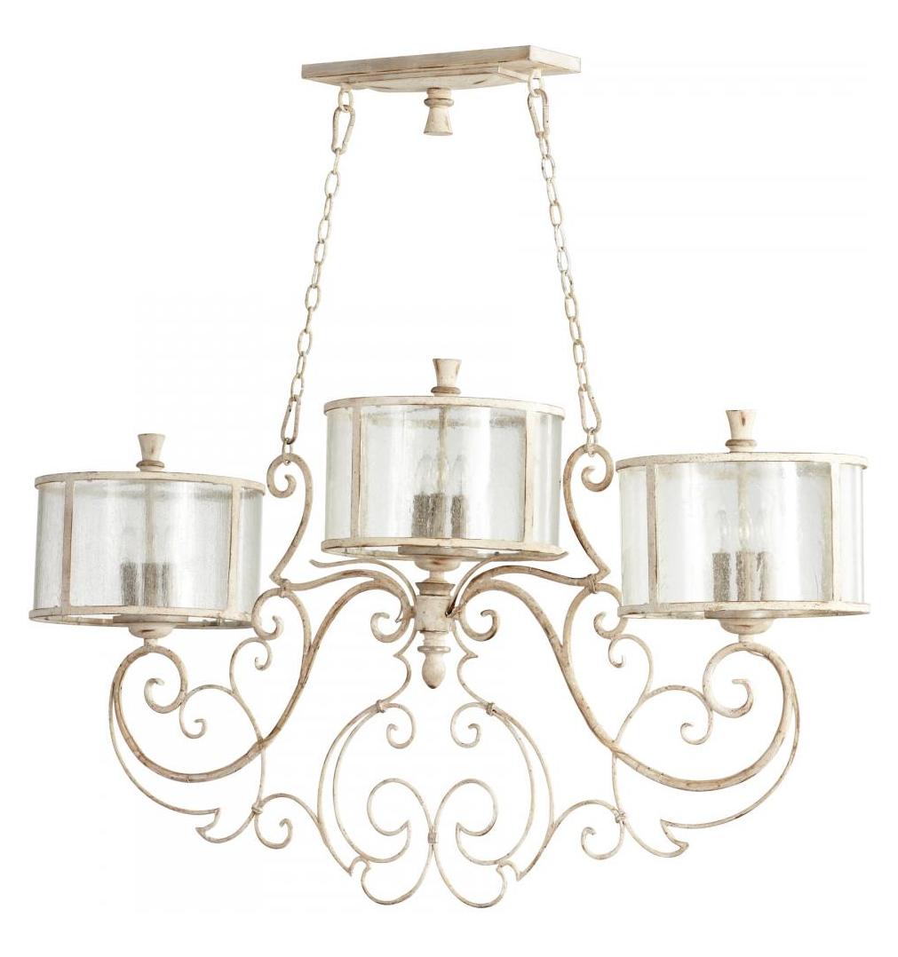 Persian White and Mystic Silver  9 Light 1 Chandelier by Cyan Designs